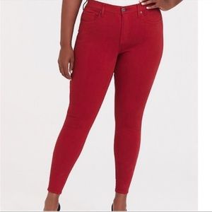 Torrid Red Skinny Pants